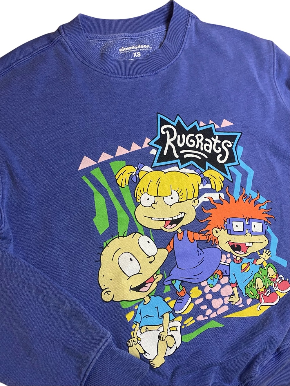 Rugrats Sweatshirt Women’s XS Nickelodeon Y2K 90s Kidcore Cartoon 2000s School